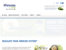 Tablet Screenshot of immuno-care.com